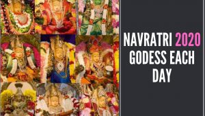 Navratri 2020 - Day 1, Day 2, Day 3, Day 4, Day 5, Day 6, Day 7, Day 8, Day 9, Goddess, Each Day